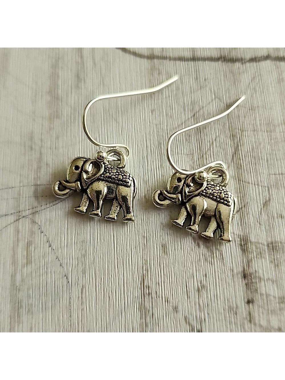 STERLING POST  ELEPHANT EARRINGS ER